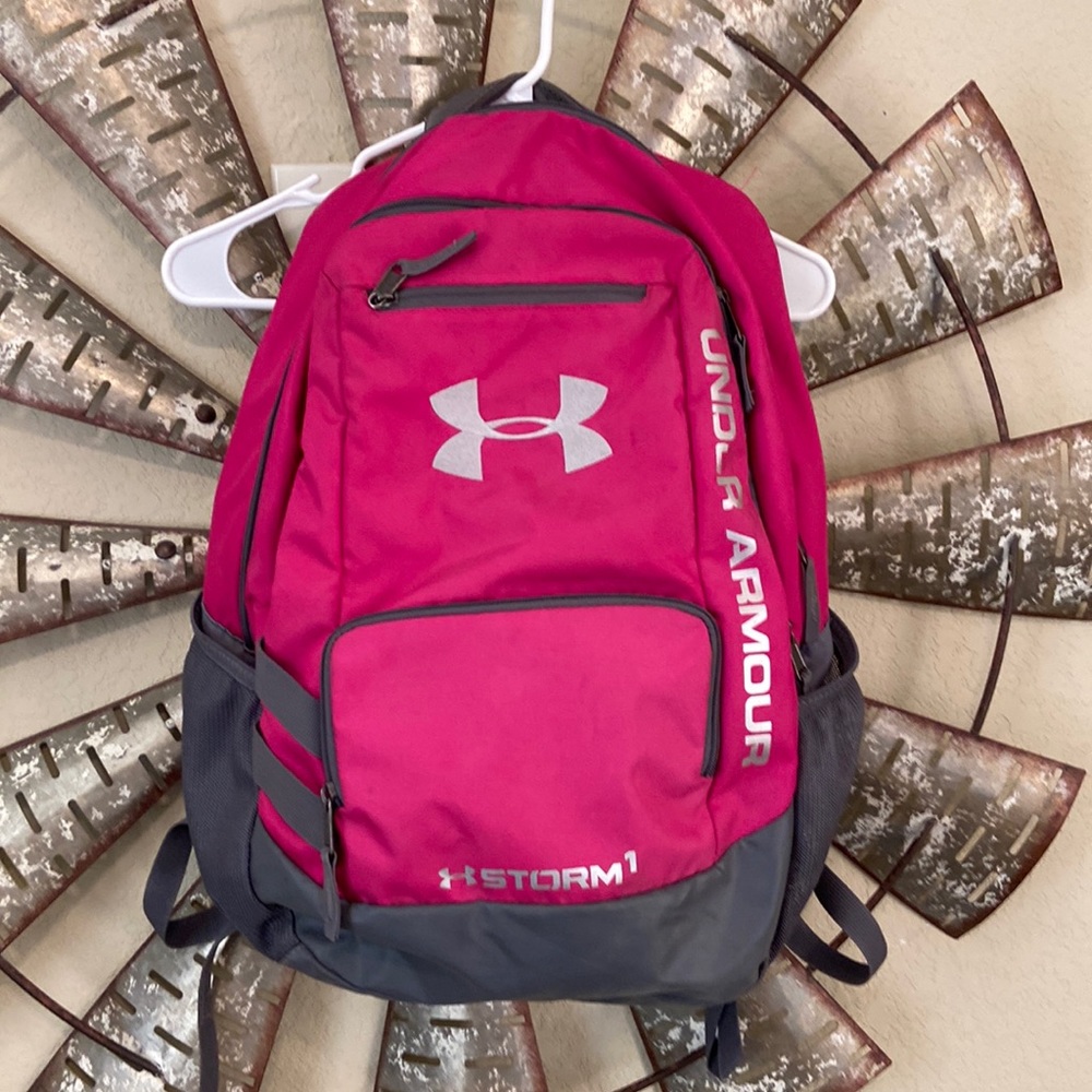 Pink under armor backpack
